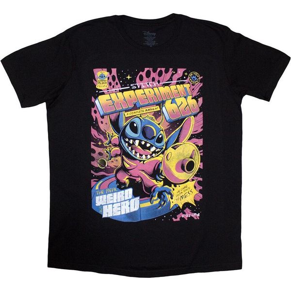 Lilo & Stitch - Maglietta "Experiment 626"" Per Uomo/Donna Unisex RO12930 (S) (Nero)"-image
