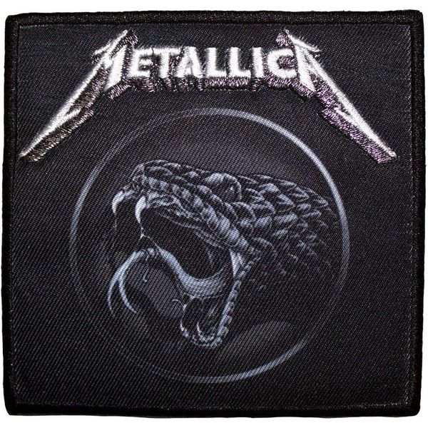 Metallica - Toppa Stampata "Black Album"" - Poliestere RO12903 (Taglia Unica) (Nero/Bianco/Grigio)"-image
