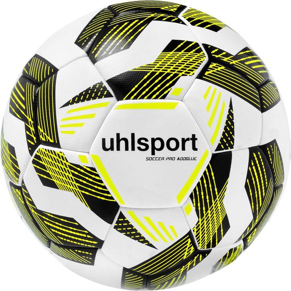 Uhlsport Calcio Pro Synergy (Sz. 5) Pallone Da Allenamento - Bianco / Nero / Giallo Neon-image
