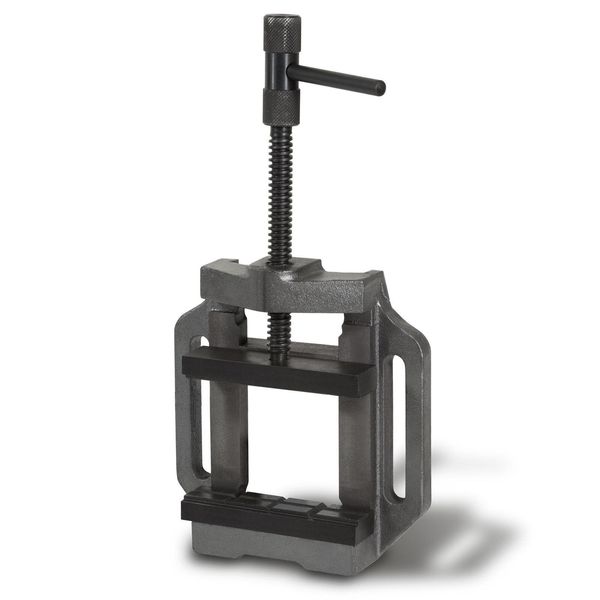 Morsa Per Macchine Eberth In Ghisa Grigia E Acciaio, Larghezza Ganasce 150 Mm, Larghezza Di Serraggio Massima 129 Mm. Larghezza Di Serraggio 129 Mm, Morsa Per Il Montaggio Su Macchine Perforatrici-image