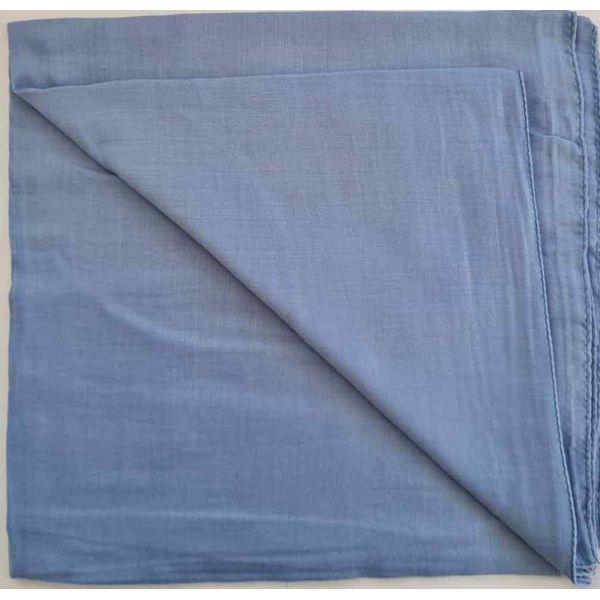 Yazma TüLbent Foulard Esarp Hijab Blu 95X95Cm Sciarpa Da Porta-image