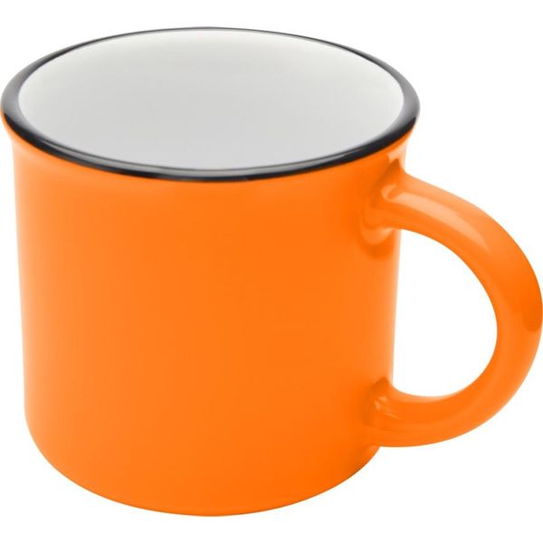 Tazza Da Caffè "Bari"", Ceramica, 240Ml PF4615 (Taglia Unica) (Arancione)"-image