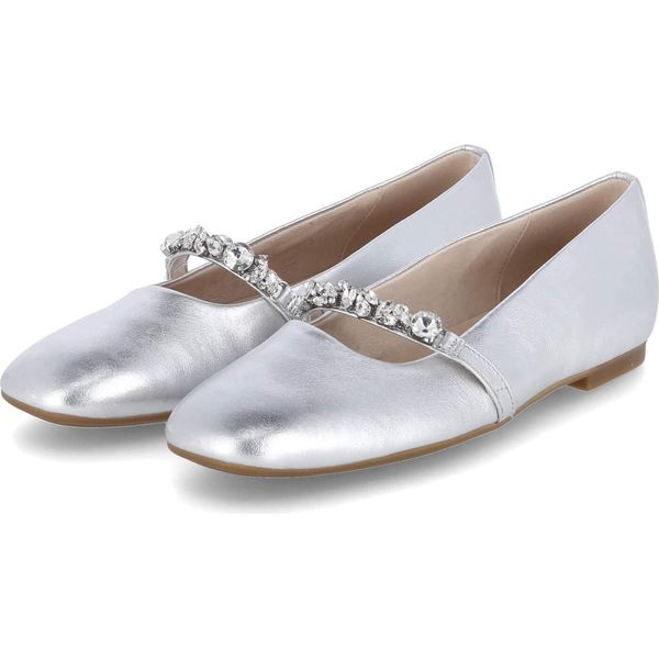 Gabor Fashion Ballerina Donna Argento, Colore:Multicolore, Taglia UK:3½-image