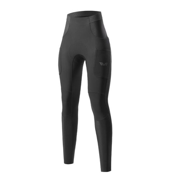 Rockbros Tvi Pantaloncini Da Ciclismo Donna Autunno/Inverno Pantaloncini Da Ciclismo Lunghi Pantaloncini Da Corsa Mtb Eu/M-image