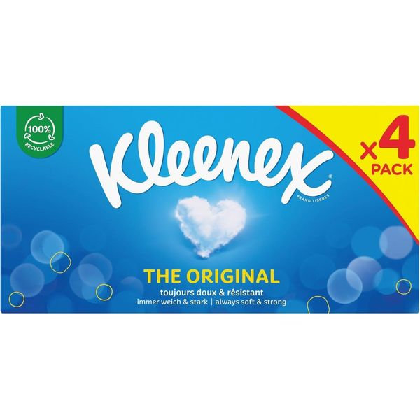 Confezione Da 4 Fazzoletti Kleenex Original Con 288 Fazzoletti In Totale-image