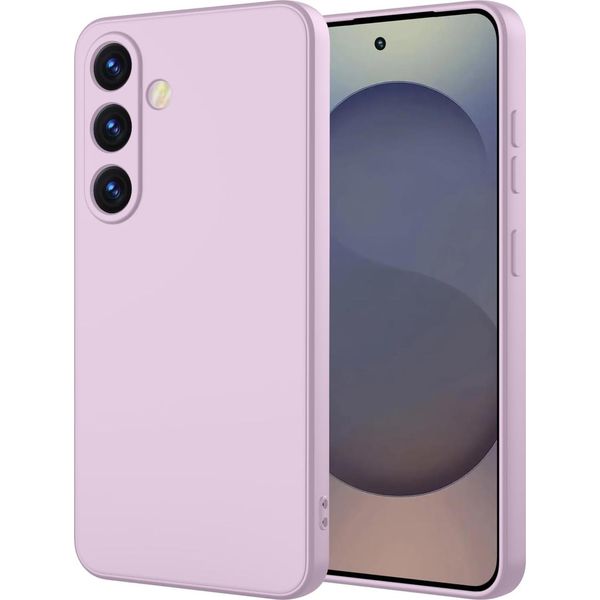 Custodia Per Samsung Galaxy S25 Fe Morbido Silicone Liquido, Custodia In Gomma Antiurto Viola-image