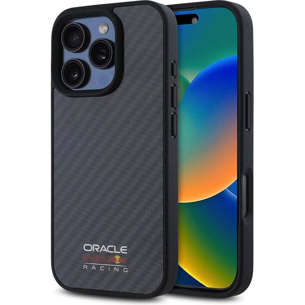Red Bull Rbhmp16L24Cfilsk Custodia Rigida Iphone 16 Pro 6.3 Czarny/Nero Fibra Di Carbonio Logo Lucido Magsafe-image