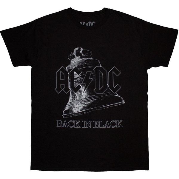 Ac/Dc - Maglietta "Back In Black"" Per Uomo/Donna Unisex RO12744 (Xl) (Nero)"-image