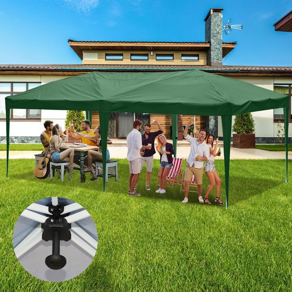 Bettizia Gazebo Pieghevole 3 X 6M Gazebo Pop Up Pieghevole Da Giardino, Protezione Uv 50+ Gazebo E Tende Per Feste Senza Lati Verde-image