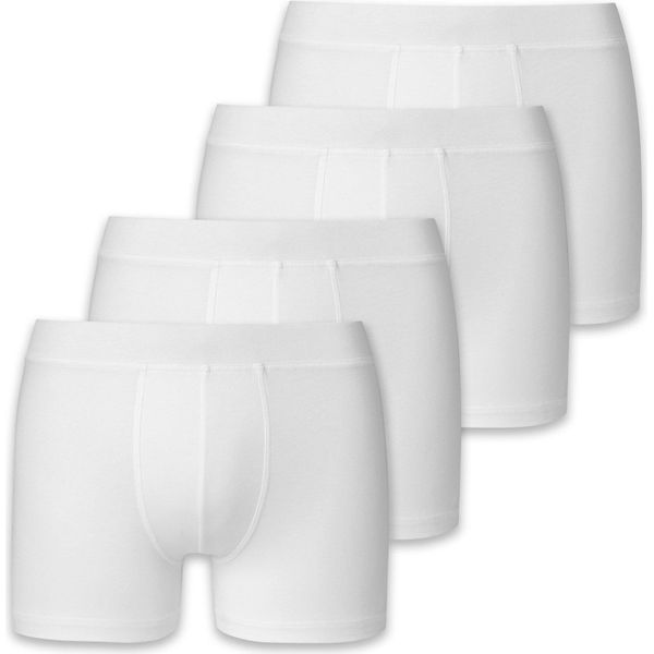 Schiesser Boxer Per Ragazzi, Confezione Da 4 - Mutande, Pantaloni, Cotone Elasticizzato, 140-176 Bianco 164-image