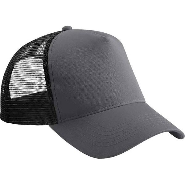 Beechfield - Cappello Trucker Snapback Per Uomini/Donne Unisex PC5762 (Taglia Unica) (Grigio Grafite/Nero)-image