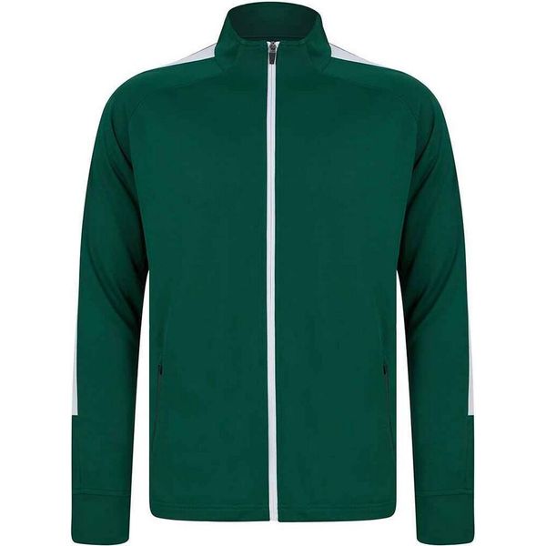 Finden & Hales Top In Maglia Da Bambino PC3083 (104) (Verde Bottiglia/Bianco)-image