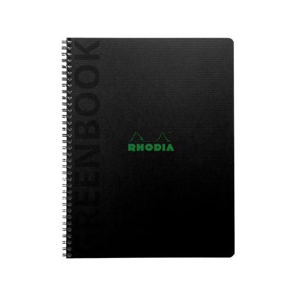 Quaderno Rhodia 5X A5+ 715G/M2, 80 Fogli A Righe, 90G, Perforato Nero 119925C-image