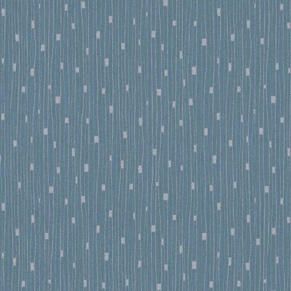 Profhome 388222-GU Carta Da Parati In Tessuto Non Tessuto A Righe Design Blu Scintillante Argento 5,33 M2-image