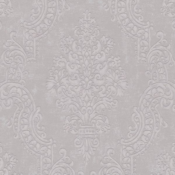 Profhome 397656-GU Barock Vliestapete Ornament Schimmernd Beige Grau 5,33 M2-image