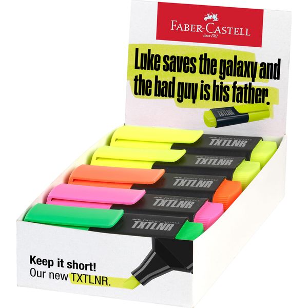 FABER-CASTELL 154210 FABER-CASTELL Txtlnr Mini Sf Mixed Textmarker Farbsortiert, 10 St.-image