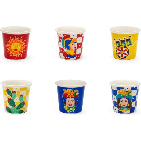 Excelsa Set Con 6 Sacchetti Per Espresso Sicilian Rhapsody Porzellan 9 Cl Bunt-image