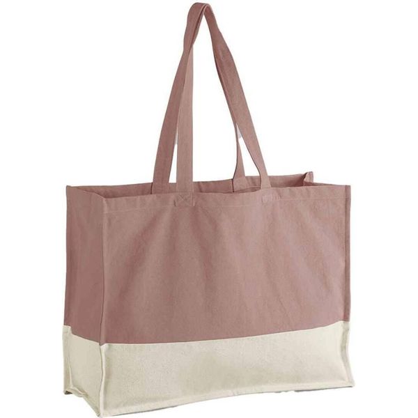 Westford Mill - Borsa "Earthaware"", Contrasto PC7608 (Taglia Unica) (Rosa/Naturale)"-image