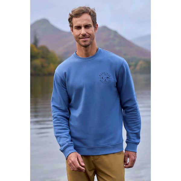 Mountain Warehouse - Felpa Girocollo Da Uomo MW2354 (3XL) (Blu)-image
