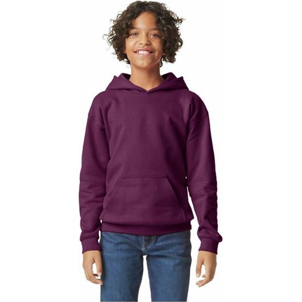 Gildan - Maglia Con Cappuccio "Softstyle"" Per Bambini PC7459 (152-158) (Rosso Vino)"-image
