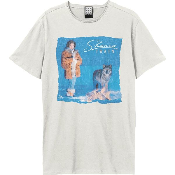 Amplified - Maglietta "Wolf"" Per Uomo/Donna Unisex GD2248 (M) (Bianco Sporco)"-image