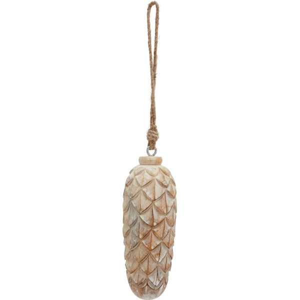 Hill Interiors - Palla Per Albero Di Natale, Antica HI4881 (18 Cm X 7 Cm X 7 Cm) (Marrone)-image