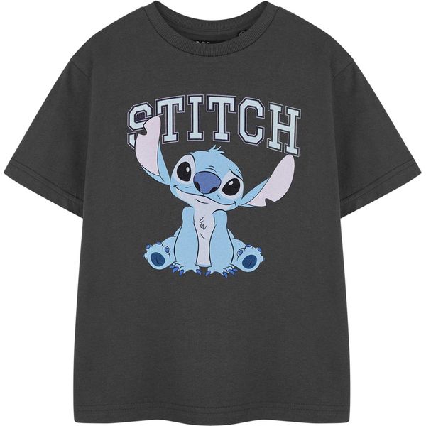 Lilo & Stitch - Maglietta "College"" Per Bambina NS8550 (104) (Carbone)"-image