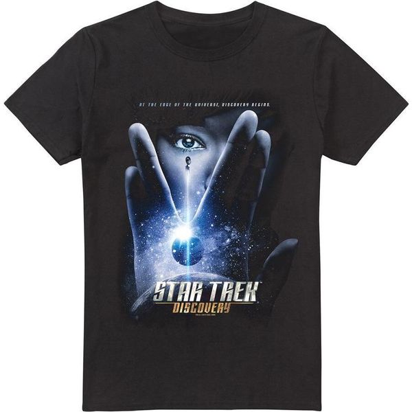 Star Trek: Discovery - Maglietta "Discovery Begins"" Da Uomo TV5529 (3XL) (Nero)"-image