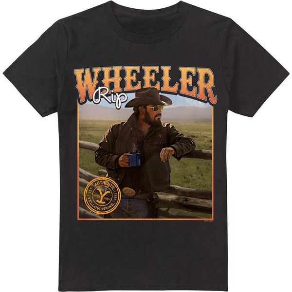 Yellowstone - Maglietta "Coffee With Rip Wheeler"" Per Bambini TV5697 (M) (Schwarz)"-image