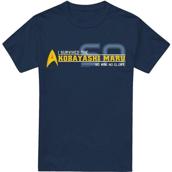 Star Trek - Maglietta "I Survived"" Da Uomo TV5923 (M) (Blu Navy)"-image