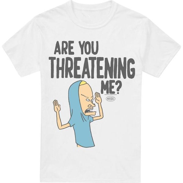 Beavis & Butthead - "Mi Stai Minacciando?"" Maglietta Per Bambini TV6311 (5XL) (Weiß)"-image