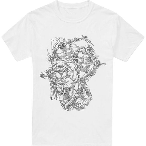 Teenage Mutant Ninja Turtles - Maglietta "Shinobis"" Da Uomo TV6553 (L) (Bianco)"-image