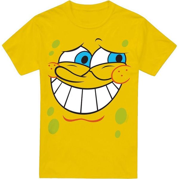 Spongebob Squarepants - Maglietta "Guilty"" Da Uomo TV6584 (L) (Giallo)"-image