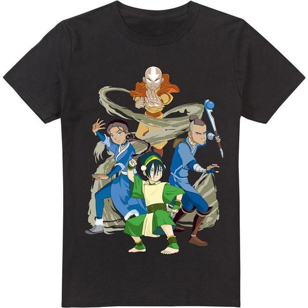 Avatar: The Last Airbender - Maglietta "Team Avatar Elements"" Per Uomo TV6653 (M) (Nero)"-image