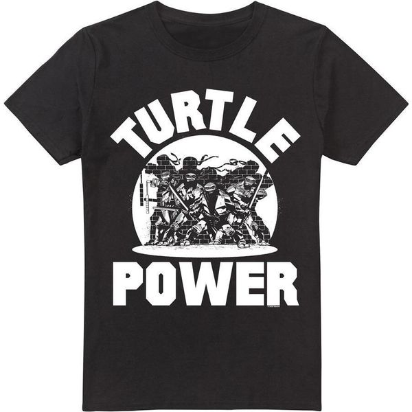 Teenage Mutant Ninja Turtles - Maglietta "Turtle Power"" Da Uomo TV6827 (5XL) (Nero)"-image