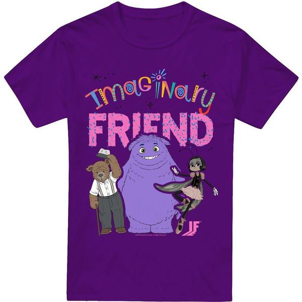If - Maglietta "Imagine This"" Da Uomo TV7074 (3XL) (Viola)"-image