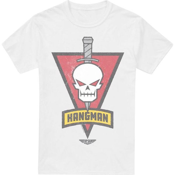 Top Gun: Maverick - Maglietta "Hangman Call Sign"" Da Uomo TV7058 (S) (Bianco)"-image