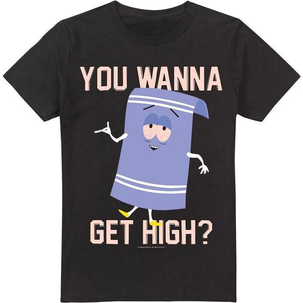 South Park - Maglietta Da Uomo "Wanna Get High"" TV7192 (S) (Nero)"-image