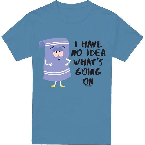 South Park - Maglietta "No Idea"" Da Uomo TV7221 (Xxl) (Blu Carolina)"-image