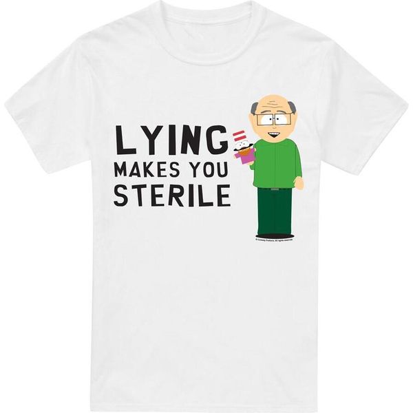 South Park - Maglietta Da Uomo "Mentire Rende Sterili"" TV7243 (Xl) (Bianco)"-image