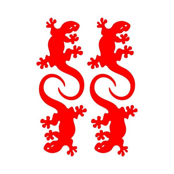 Adesivo Adesivo Riflettente Gecko Rosso-image