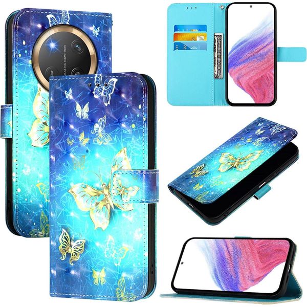 Per Honor Magic 7 Lite / X9C Custodia A Portafoglio In Pelle Finta Con Motivo Decorativo-image