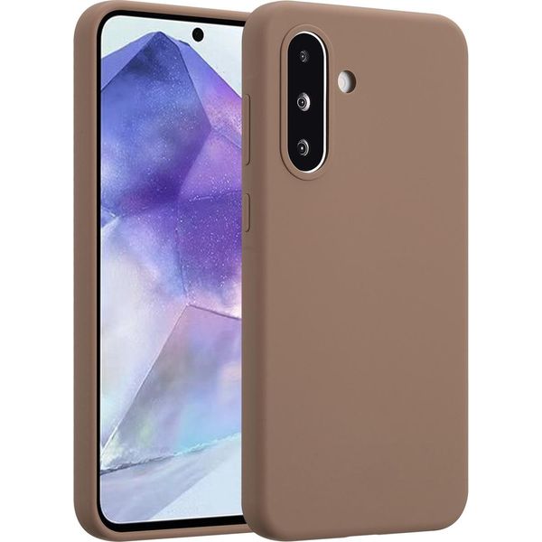 Samsung Galaxy A56/Samsung Galaxy A36 Sleeve - Silicone - Custodia Morbida Accezz/Copertura Posteriore - Marrone Chiaro-image