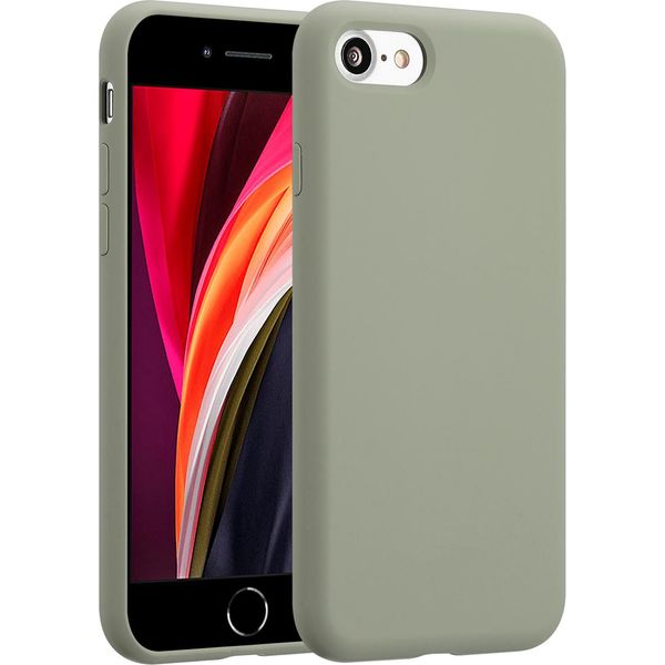 Custodia Per Iphone 7/ Iphone 8/ Iphone Se 2020/ Iphone Se 2022 - Silicone - Custodia Morbida Accezz/Copertina Posteriore - Verde-image