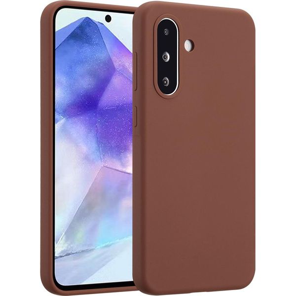Samsung Galaxy A56/Samsung Galaxy A36 Cover - Silicone - Custodia Morbida Accezz/Copertura Posteriore - Marrone-image