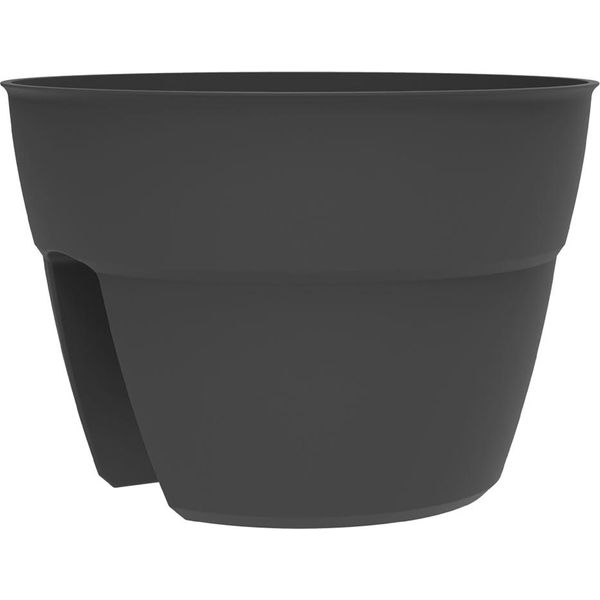 Eda 013585 G.Ant Sx Eda Vaso Per Ringhiera "Osaka"", Diametro: 300 Mm, Antracite"-image