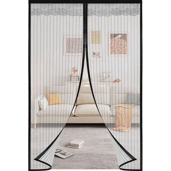 Clanmacy Zanzariera Magnetica Porta 100 X 220 Cm Zanzariera Porta Balcone Tenda Zanzariera Tenda Magnetica Montaggio Adesivo Senza Foratura-image