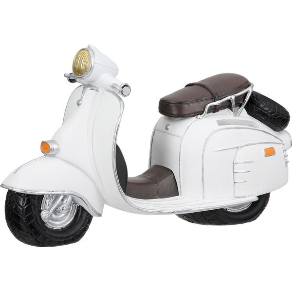 Gilde Spardose, Motorrad, "Jetina"", Kunstharz, Weiß, Ve 3, L. 9 Cm, B. 25 Cm, H. 14 Cm 57621/Abverkauf Nur Solange Vorrat Reicht"-image