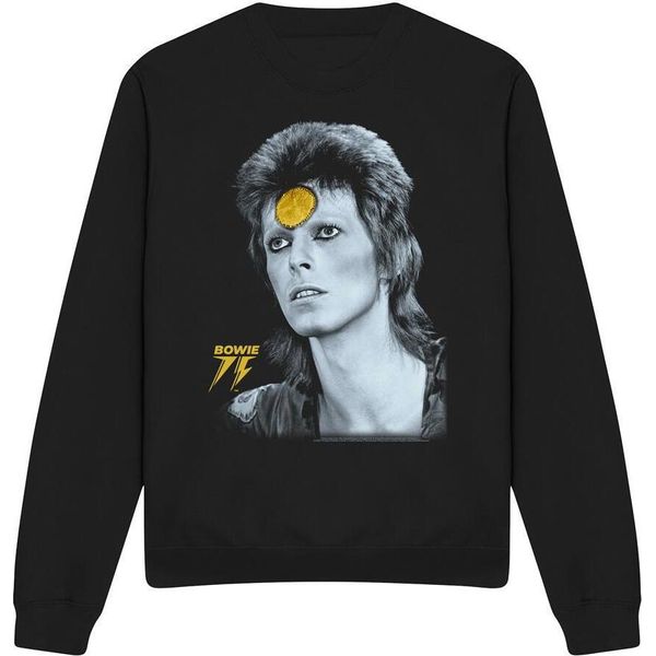 David Bowie - Felpa "Golden Bowie"" Per Uomo/Donna Unisex TV11227 (M) (Nero)"-image