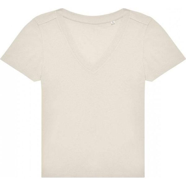 B&C - Maglietta Con Scollo A V "#E150"" Da Donna RW10561 (3XL) (Bianco Naturale)"-image